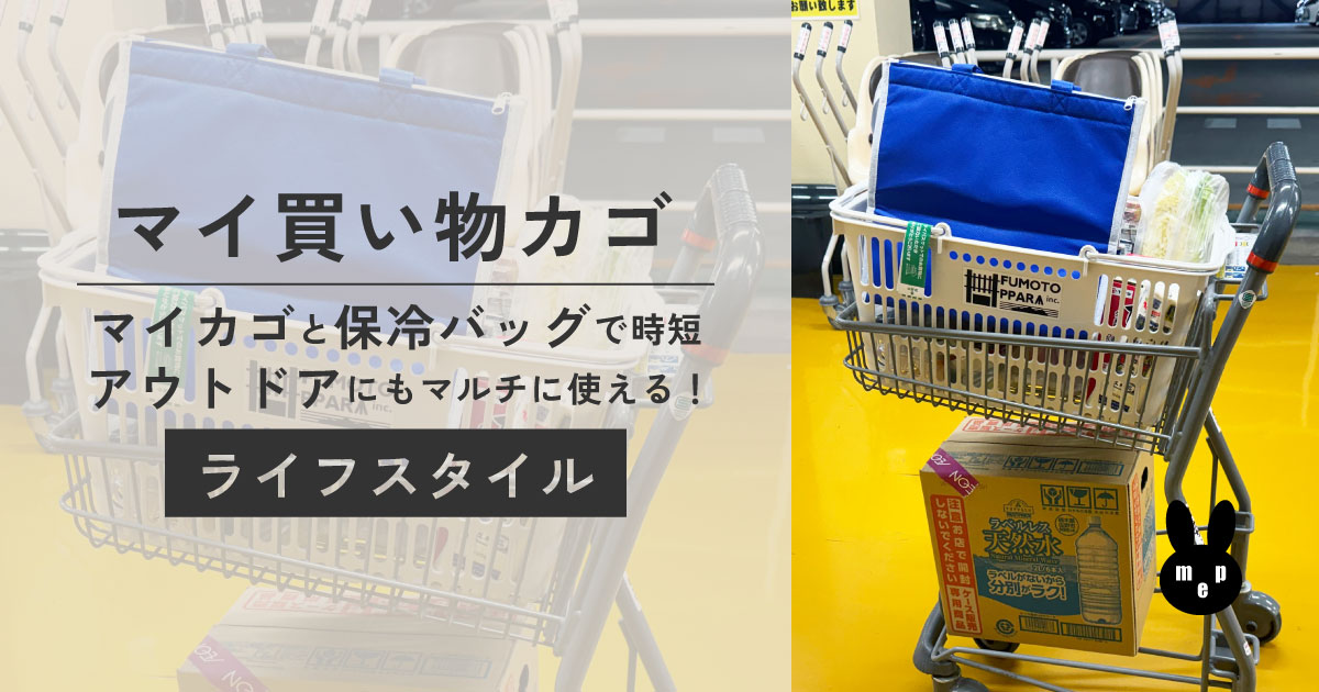 買い物カゴ持参でスーパーの買い物を時短に｜アウトドアにも使えて便利